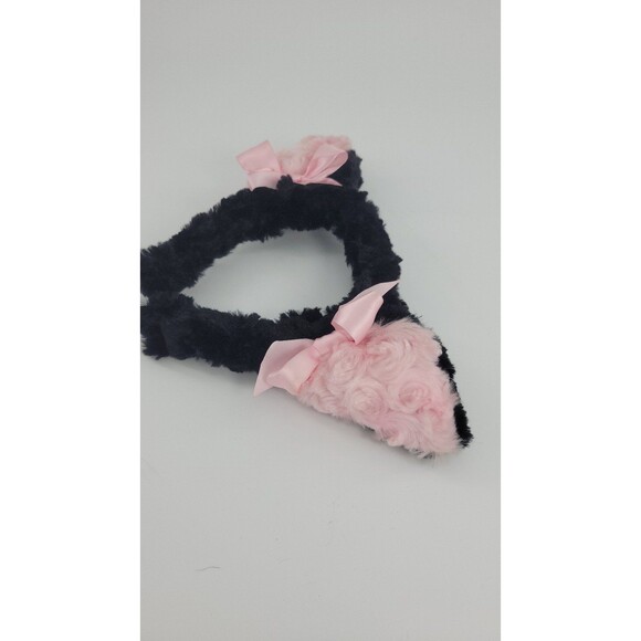 Miss Candyholic Fluffy Licorice Kitty Pink Bows Kawaii Fairy Kei Headband - Picture 5 of 5